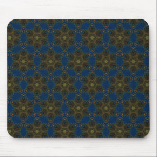 Tapis de souris à fleurs bleues
