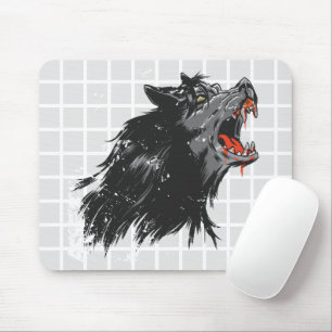 Tapis de souris à grille de loup féroce