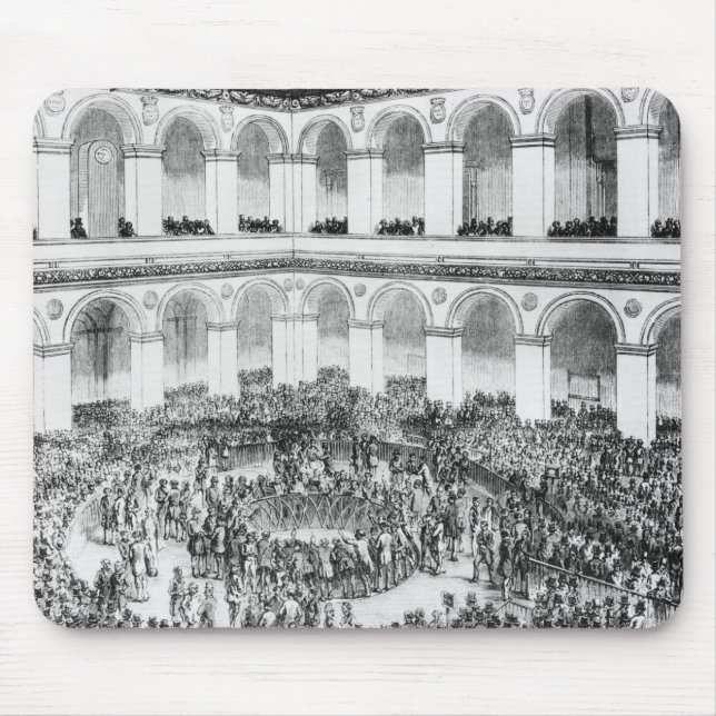 Tapis De Souris À la bourse de Paris, 1846 (Devant)