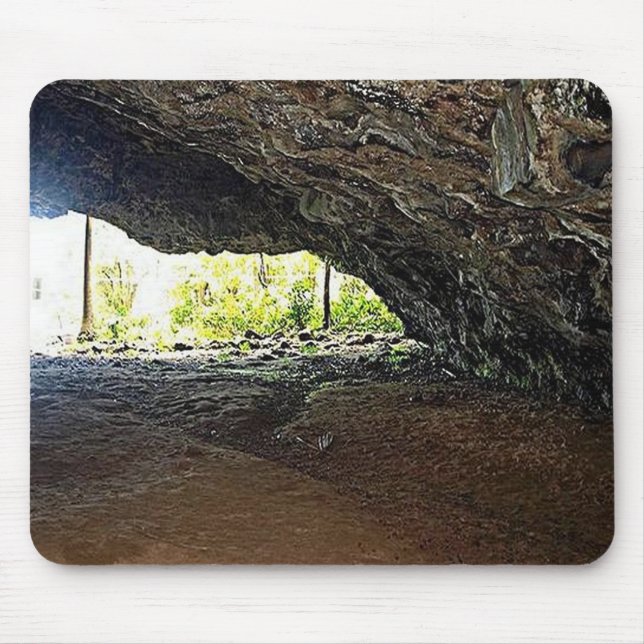 Tapis De Souris À l'intérieur de la grotte photo sur un (Devant)