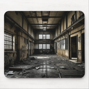 Tapis De Souris À l'intérieur d'une gare abandonnée 