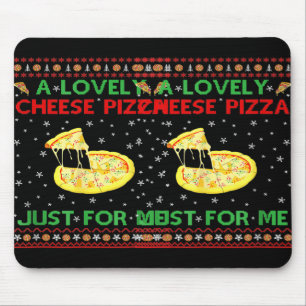 Tapis De Souris A Lovely Cheese Pizza Alone Funny Kevin X Mas Home