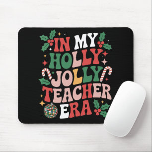Tapis De Souris À mon ère de professeur de Noël joyeux et de vibes