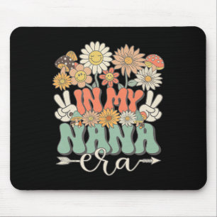 Tapis De Souris À Mon Ère Nana Floral Hippie Super Retro Correspon