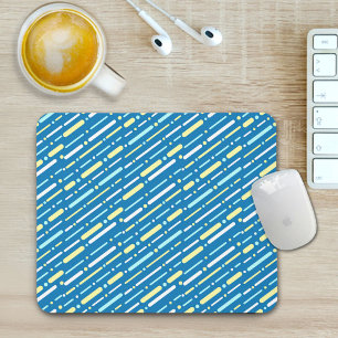Tapis de souris à motif de lignes colorées