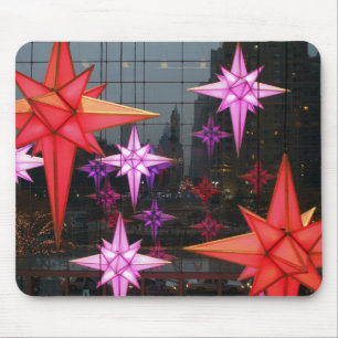 Tapis De Souris A New York. Décoration de Noël à l'intérieur