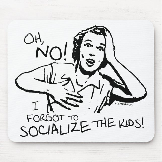 Tapis De Souris A oublié la socialisation (Devant)