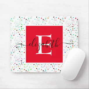 Tapis de souris à points colorés