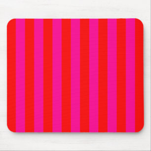 Tapis de souris à rayures rose vif