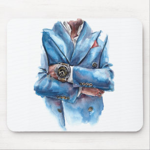 Tapis De Souris A suit et a watch
