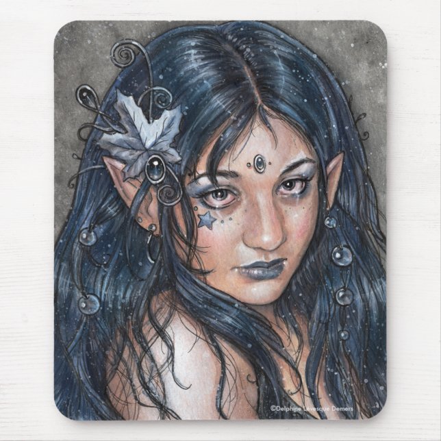 Tapis De Souris À travers la nuit j'ai vu votre fée Mousepad de (Devant)