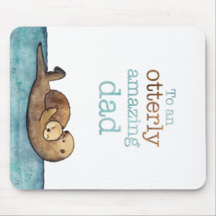 Tapis De Souris À une loutre de mer otterly stupéfiante de papa