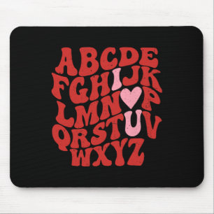 Tapis De Souris Abc Alphabet Je T'Aime Professeur D'Anglais Saint-