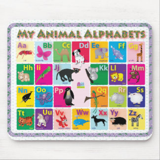 Tapis De Souris ABC : Mes alphabets animaux