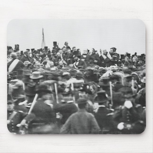 Tapis De Souris Abe Lincoln Gettysburg Adresse : Fin de la guerre  (Devant)