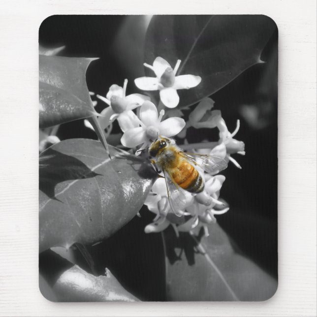 Tapis De Souris Abeille et houx de miel (Devant)