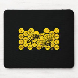 Tapis De Souris abeille miel fleur sauvage sauver abeille botaniqu