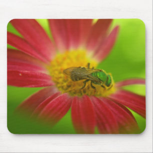 Tapis De Souris Abeille verte & Souris peinte