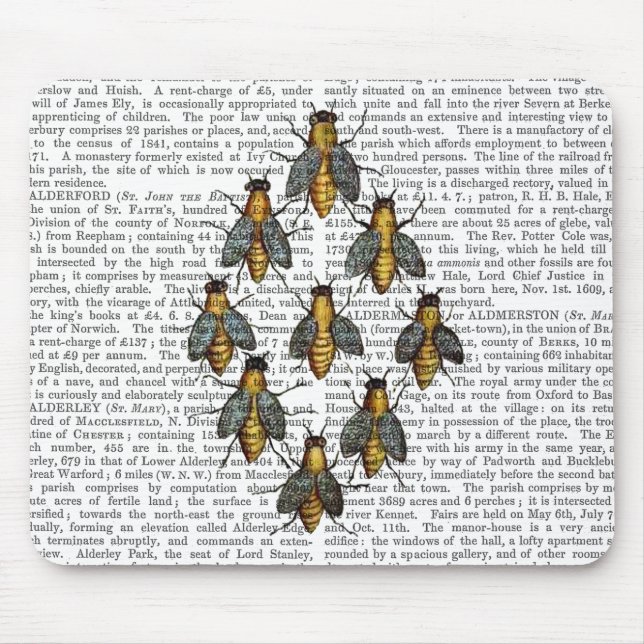 Tapis De Souris Abeilles médiévales 2 (Devant)