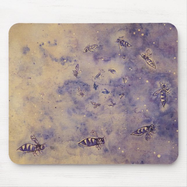 Tapis De Souris Abeilles spatiales Mousepad (Devant)
