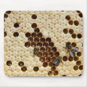Tapis De Souris Abeilles sur le peigne de miel