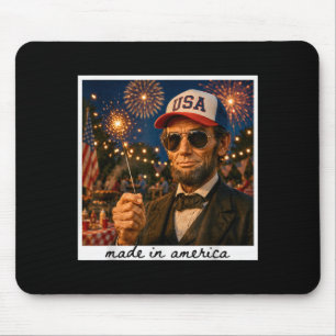 Tapis De Souris Abraham Lincoln patriotique 4 juillet 250 ans