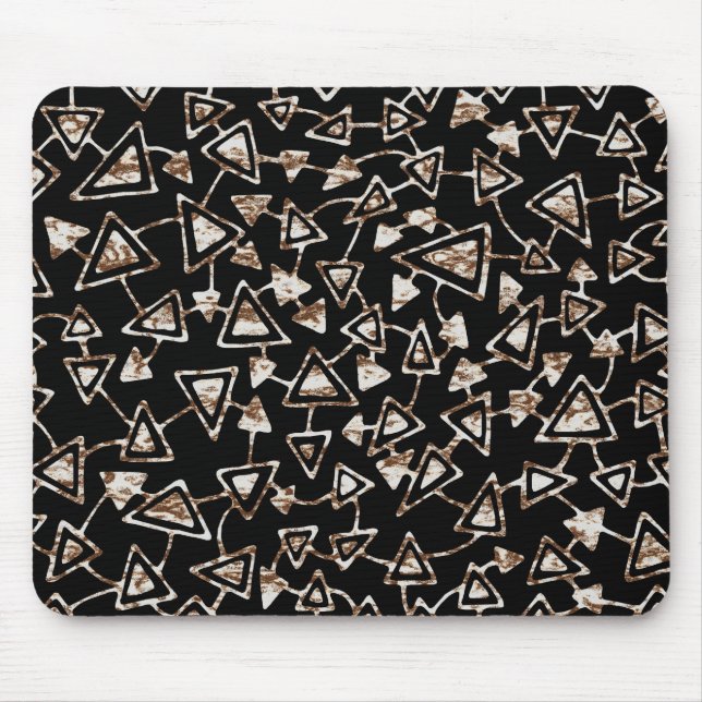 Tapis De Souris Abstrait 021112 - Peinture rouillée sur noir (Devant)