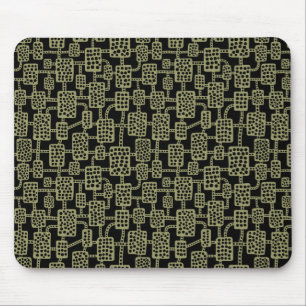 Tapis De Souris Abstrait 041113 - Khaki sur noir