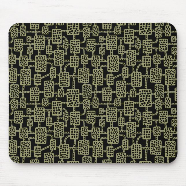Tapis De Souris Abstrait 041113 - Khaki sur noir (Devant)