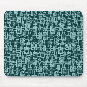 Tapis De Souris Abstrait 041113 - Lt Blue Green sur Dk Moss Green