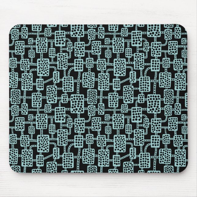 Tapis De Souris Abstrait 041113 - Vert clair sur noir (Devant)