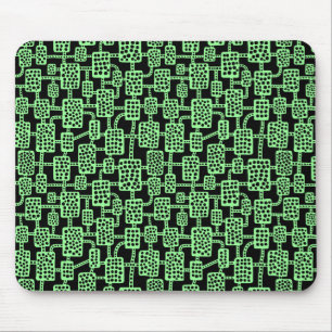 Tapis De Souris Abstrait 041113 - Vert menthe sur noir