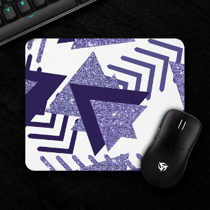 Tapis De Souris abstrait Cool des années 80 Motif de formes de p