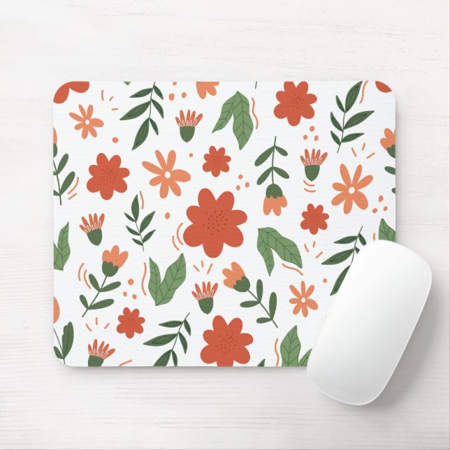 Tapis De Souris Abstrait Floral (Avec souris)