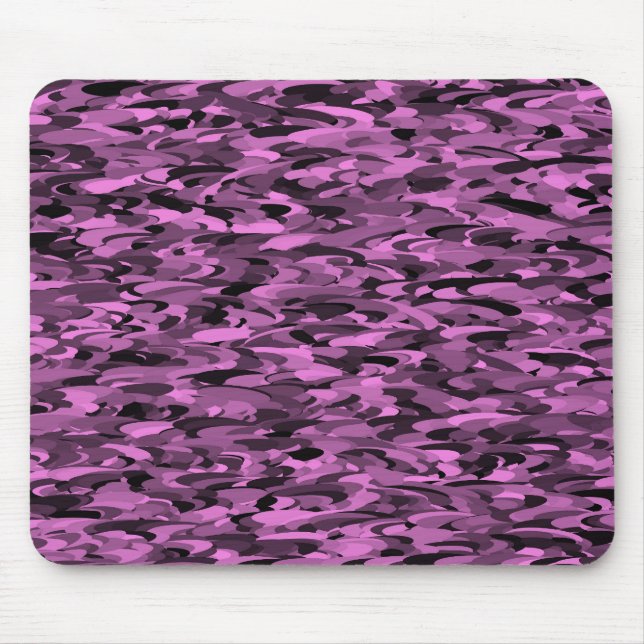 Tapis De Souris Abstrait Motif violet noir (Devant)