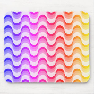 Tapis De Souris Abstrait Rétro Coloré des Années Cinquante