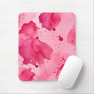Tapis De Souris Abstrait rose sur rose