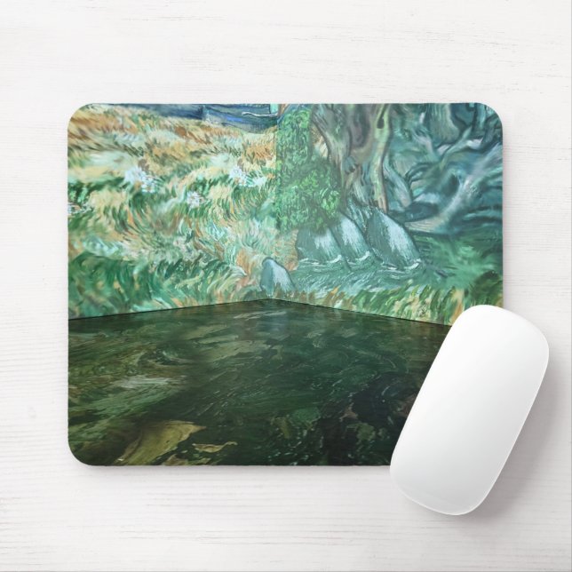 Tapis De Souris Abstrait Van Gogh Corner (Avec souris)