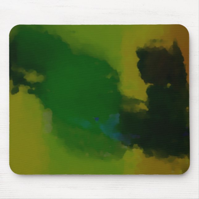 Tapis De Souris Abstrait vert créatif (Devant)