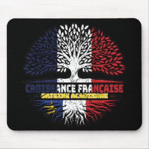 Tapis De Souris Acadia Acadia France Arbre Drapeau