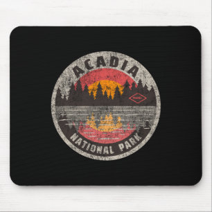 Tapis De Souris Acadia National Park vintage Maine camping randonn