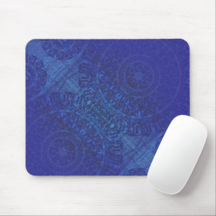 Tapis De Souris Acceptation   Médaillons de violet violet bleu Ind