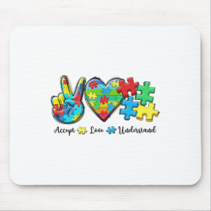 Tapis De Souris Accepter l'amour comprendre la Sensibilisation sur