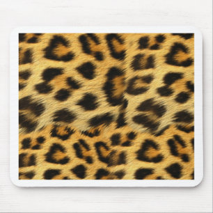Tapis De Souris Accessoires d'impression de fourrure léopard réali