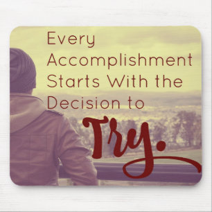 Tapis De Souris Accomplissement Motivation Réalisation Devis