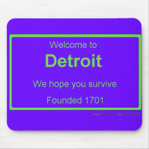 Tapis De Souris Accueil de Detroit