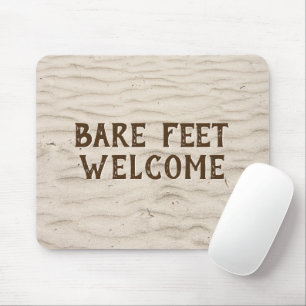 Tapis De Souris Accueil Pieds Nus Sur Sable