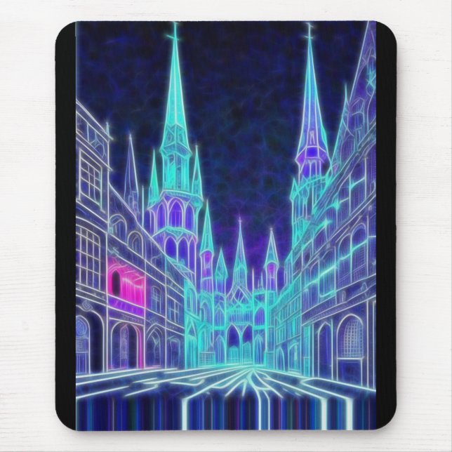 Tapis De Souris Acropole cintrante (Devant)