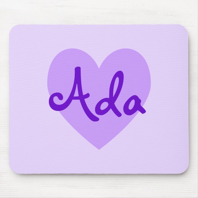 Tapis De Souris Ada en violet (Devant)