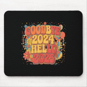 Tapis De Souris Adieu 2024 Bonjour 2025 Bonne année Joyeux Chris